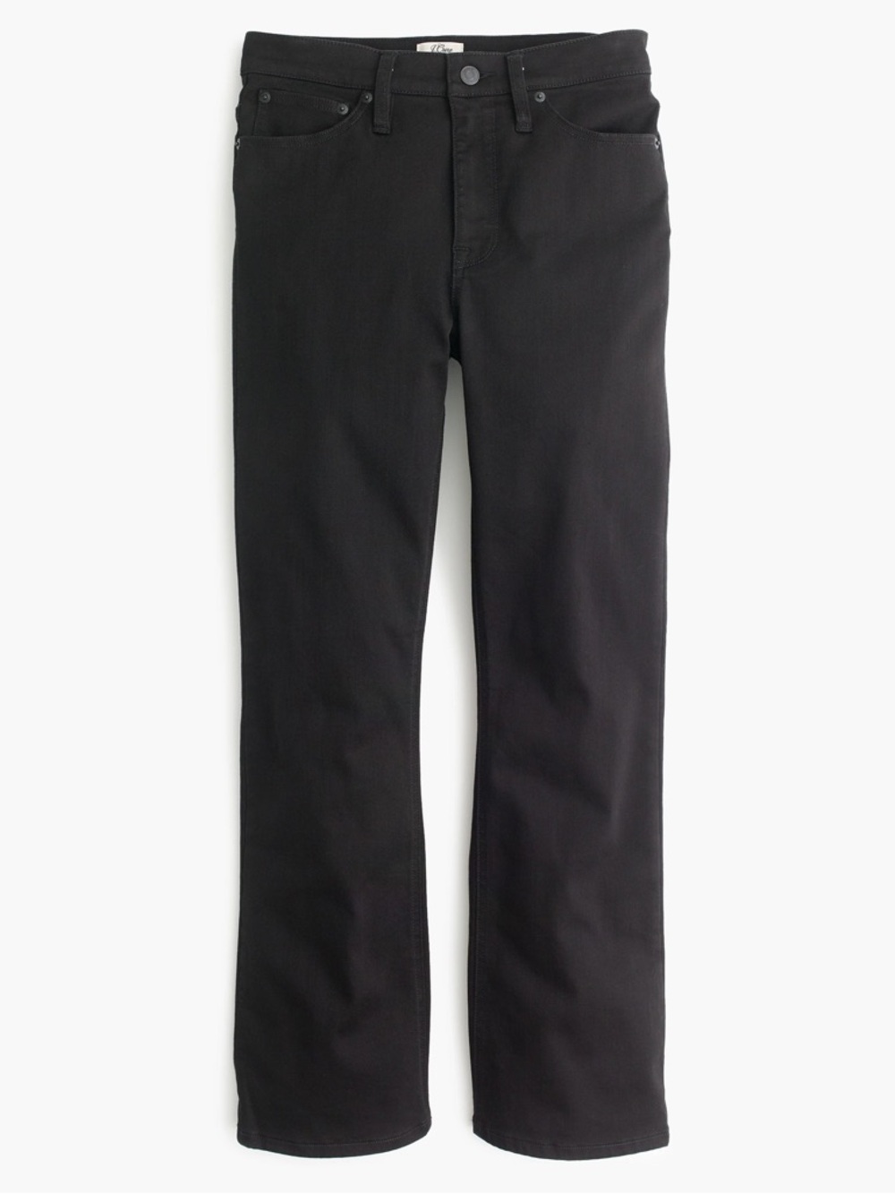 J. Crew Black Boot Crop Jeans Billie demi-boot crop jean black Denim 27 Petite